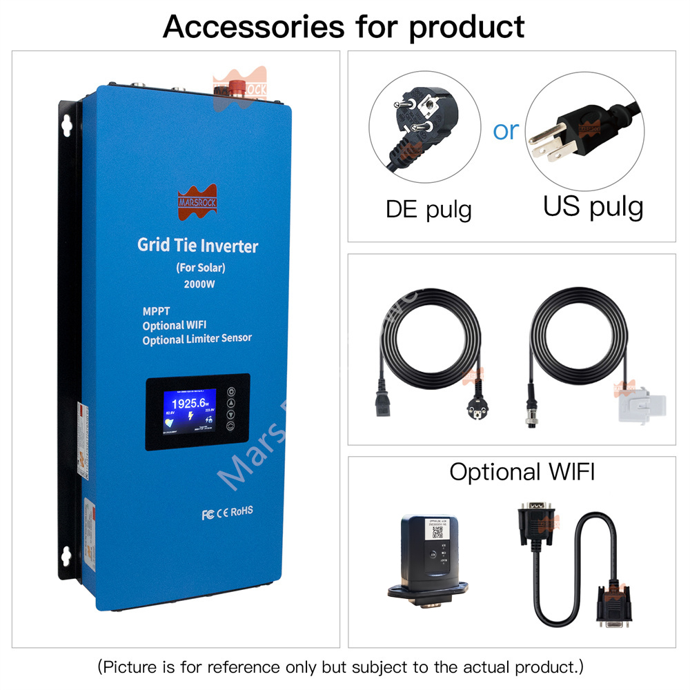 Grid Tie Inverter Limiter 2000W - 2000W 2 Phase 240V Solar Inverter