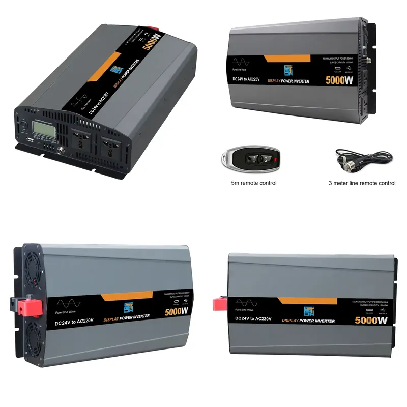 for Reverse DC 12V 24V 48V to  - огляд і ціна Pure Sine Wave Inverter 5000W 48V 220V